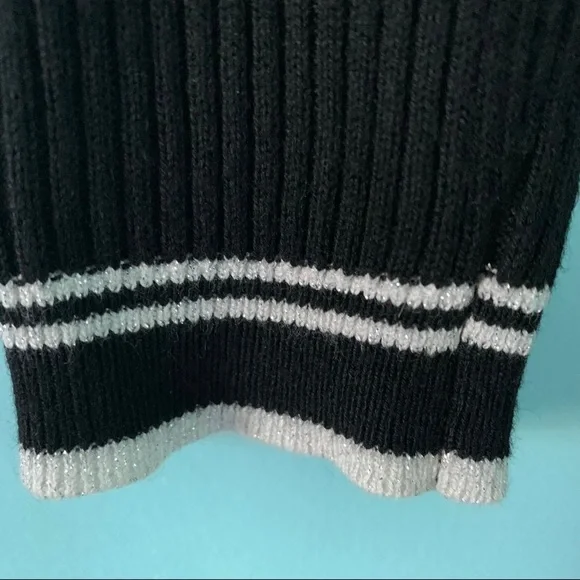 White House Black Market Wool Blend Ribbed Stripe Trim Knit Duster Cardigan - Picture 4 of 7